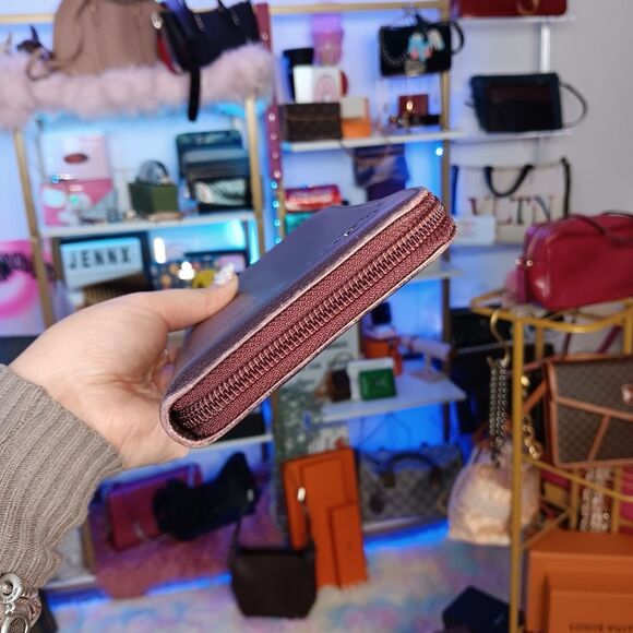 Chanel Deep Purple Iridescent Large Zip Around Wallet - Picture 9 of 16